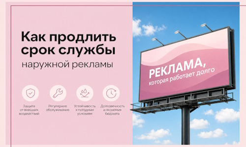 Как продлить срок службы наружной рекламы в  Белгороде