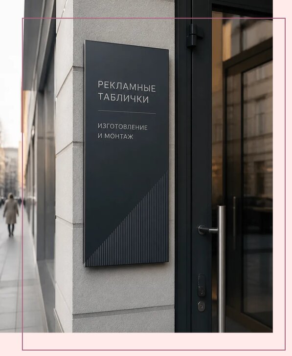 Рекламные таблички в Белгороде по цене от 4674 р. | Аванза-Блг