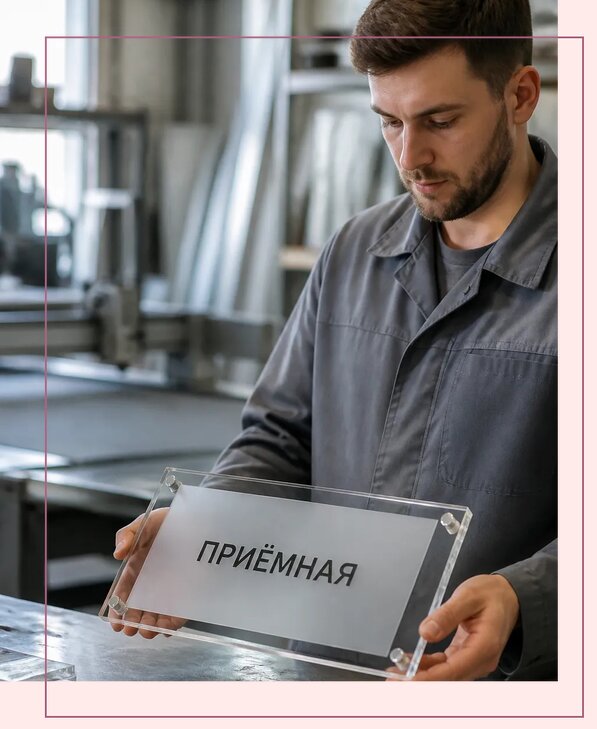 Таблички из оргстекла на заказ в Белгороде от 4051 р. | Аванза-Блг